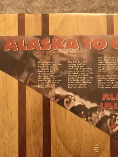 Alaska To Go! Alaskan Ulu Knife and Chopping Bowl Set NEW - Fresh Stock Dated December 2025