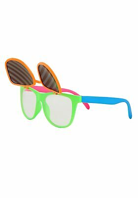 Neon Flip Up Glasses - Fresh Stock Dated February 2026