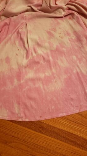 VTG Pink Tie-Dye Fit & Flare Full Long Skirt SzL by I.B. Sport, 100% Cotton - Fresh Stock Dated February 2026