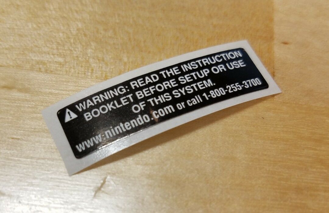 Nintendo Game Boy Advance SP AGS-101 Battery Door Replacement Sticker Label ONLY - Fresh Stock Dated December 2025