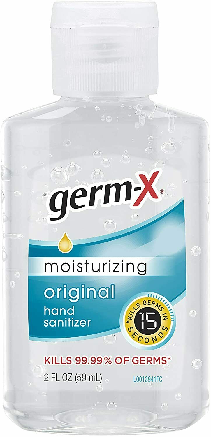 Germ-X Original Hand Sanitizer, 2 Ounce Bottles (Pack of 48), 96 Fl Oz - Fresh Stock Dated December 2025