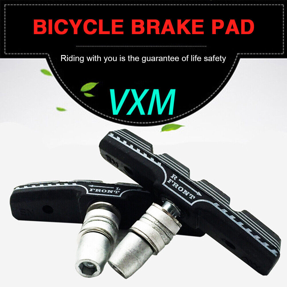 VXM MTB Mountain Road Bike Brake Block Rubber Bicycle Cycling V-brake Shoes Pads - Fresh Stock Dated February 2026
