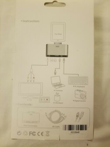 5-in-1 Connection Kit for iPad (Photo Importer) AV Output NEW - Fresh Stock Dated February 2026
