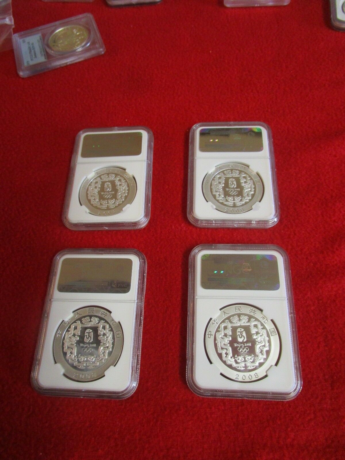 2008 CHINA OLYMPIC SET .999 4 SILVER ALL NGC PF PR 69 asian chinese lot gift - Fresh Stock Dated February 2026