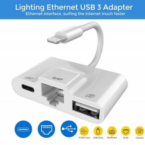 Converter to RJ45 Gigabit Ethernet LAN Wired Network Adapter USB Keyboards Hubs - Fresh Stock Dated December 2025
