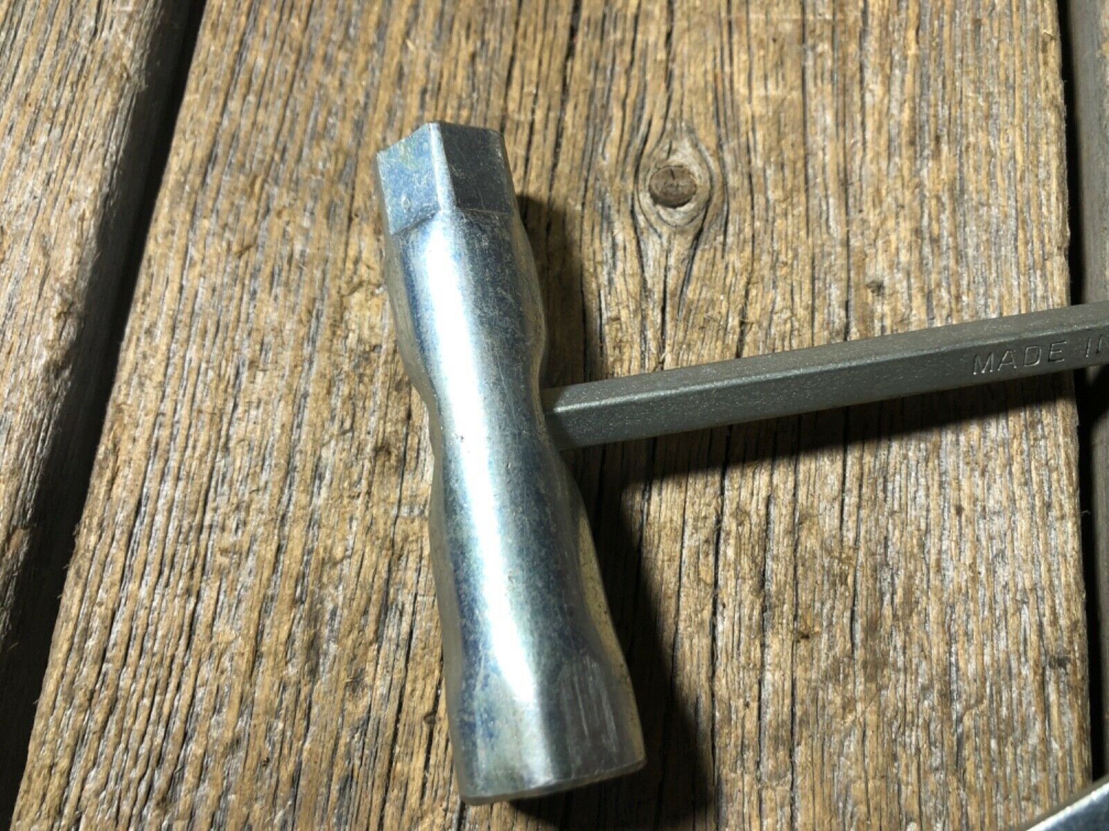 VINTAGE ANTIQUE BIKE BICYCLE TOOL 21MM HEX KEY WRENCH & T-HANDLE MADE IN CANADA - Fresh Stock Dated December 2025