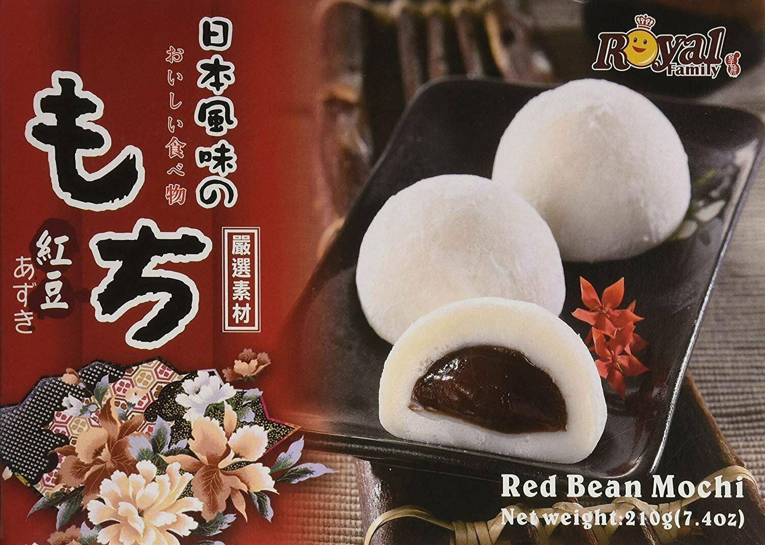 Red Bean Mochi 4 Pack Royal Family Daifuku Japanese Dessert Japan Rice Cake USA - Fresh Stock Dated December 2025