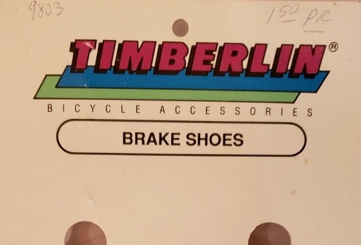 ONE set of Timberlin Bicycle Brake Pads-Bolt On-for alloy or steel rims - Fresh Stock Dated February 2026
