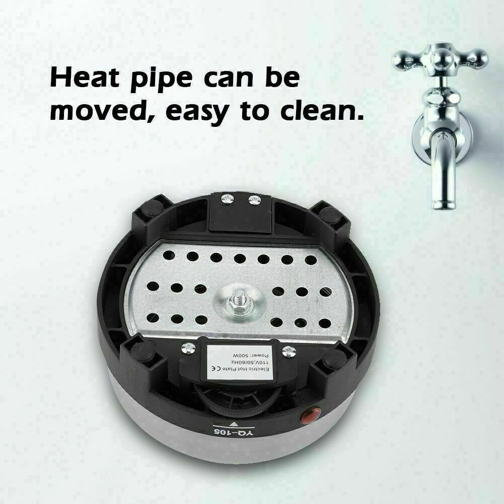 Portable 110V 500W Electric Mini Stove Hot Plate Multifunction Home Heater DIY - Fresh Stock Dated February 2026