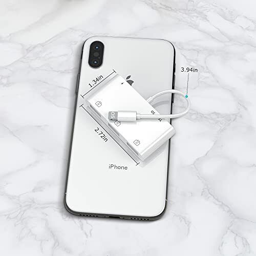 USB to iPhone/ iPad Adapter, 6 in 1 USB OTG Camera Adapter with Camera Memory Re - Fresh Stock Dated February 2026