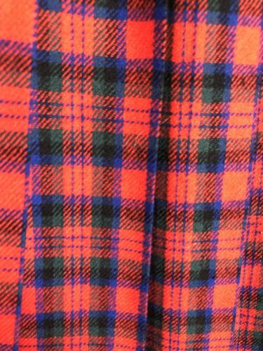 Vintage Tartan Pendleton Wool Plaid Pleated Skirt Zipper Waist 27 Mod - Fresh Stock Dated December 2025
