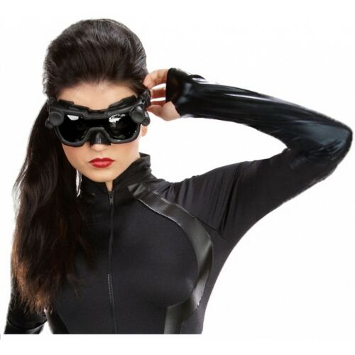 Catwoman Goggles and Mask Adult Womens Costume Fancy Dress - Fresh Stock Dated December 2025