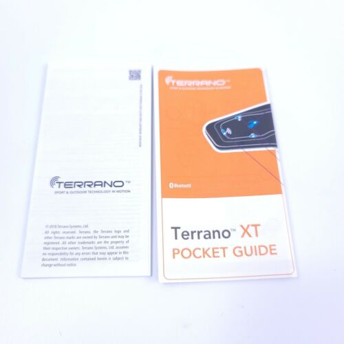 Terrano XT Cycling Intercom Helmet Bluetooth Headset Music Sharing Calls Scala - Fresh Stock Dated February 2026