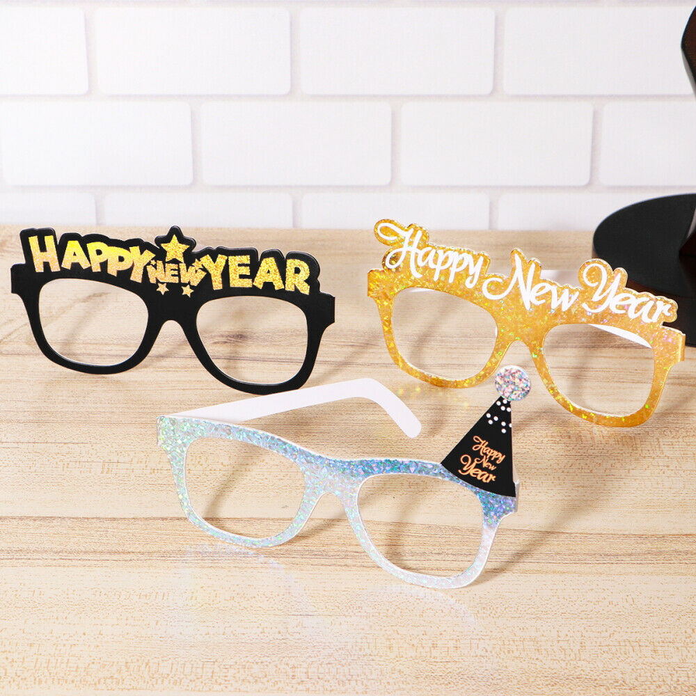 12PCS Happy New Year Funny Crazy Fancy Dress Glasses Novelty Costume Party - Fresh Stock Dated February 2026