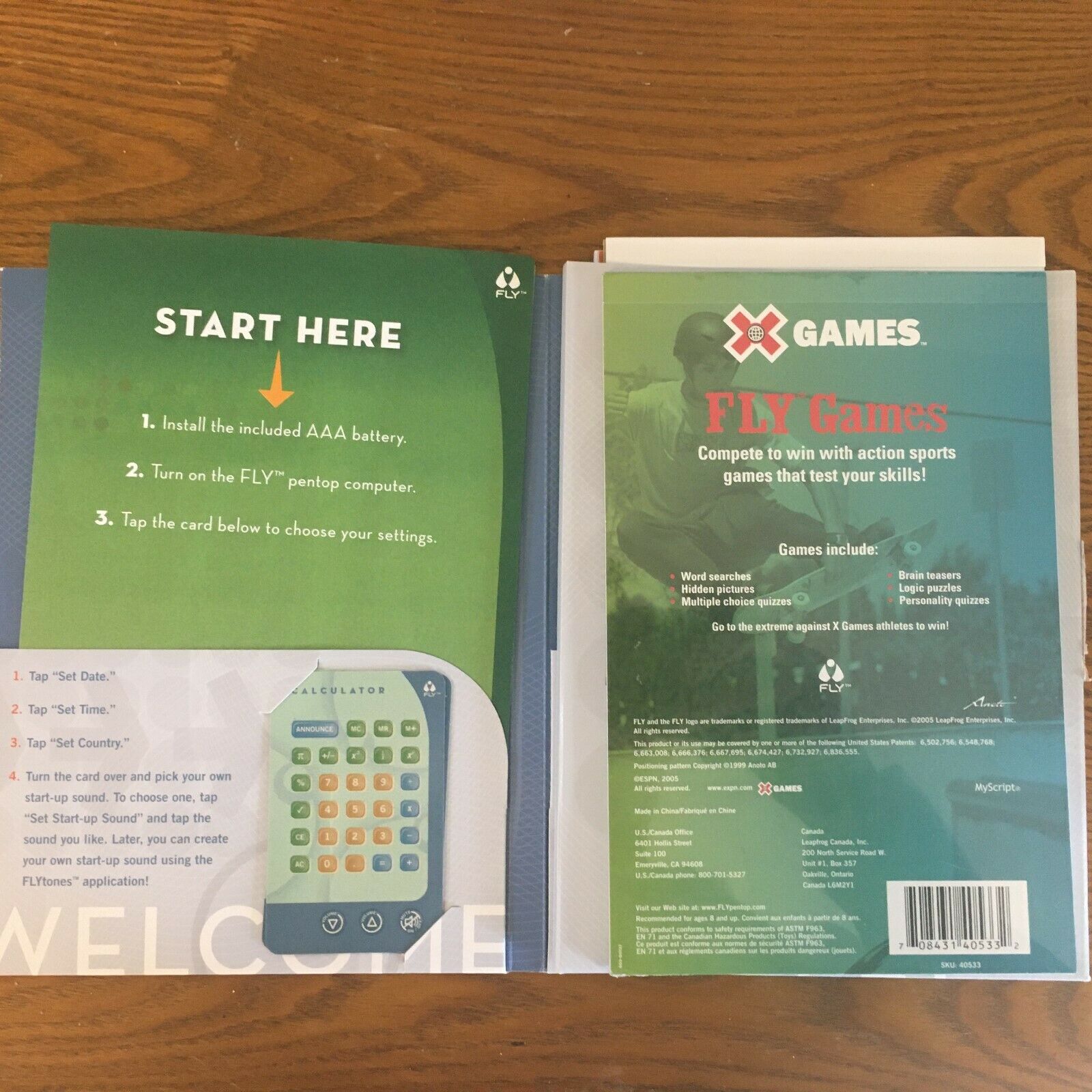 Fly Fusion Digital Pen Pentop Computer, Silver, Paper, Games, Stickers, Cards - Fresh Stock Dated December 2025