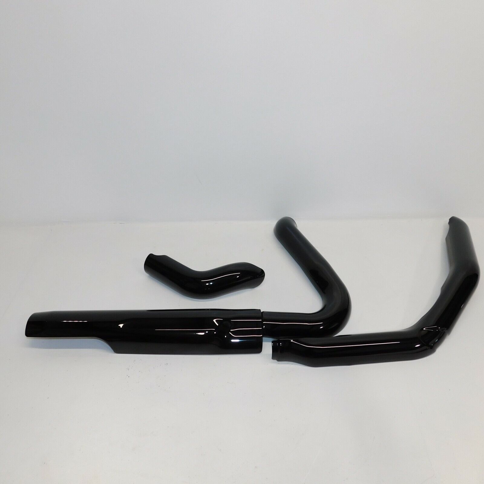 Harley OEM Touring M8 Exhaust Header Heat Shields Mirror Gloss Black 17-Later - Fresh Stock Dated February 2026