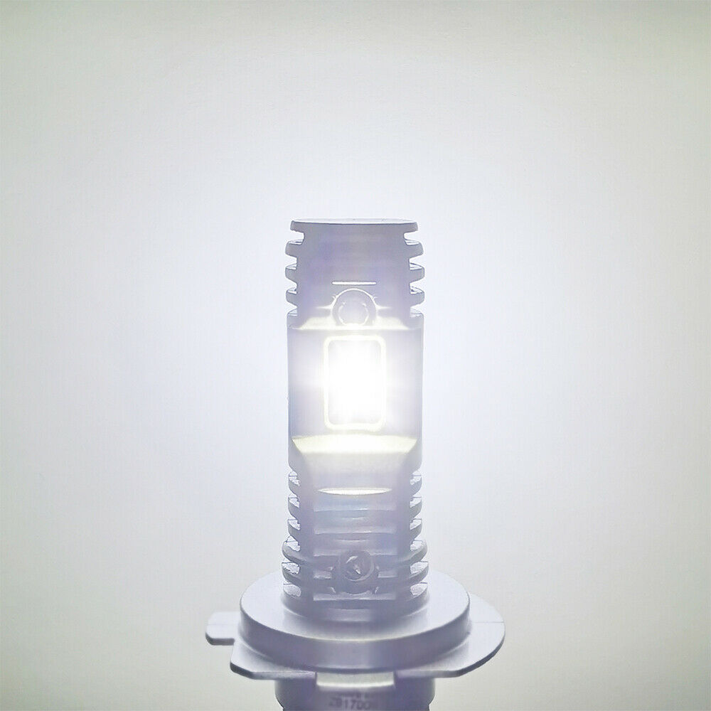 H7 LED Motorcycle Headlight Bulb High/Low Beam 6000LM 6000K White High Power New - Fresh Stock Dated February 2026