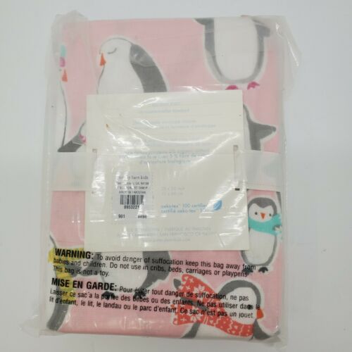 Pottery Barn Kids Organic pink penguin  Standard format Sham 20