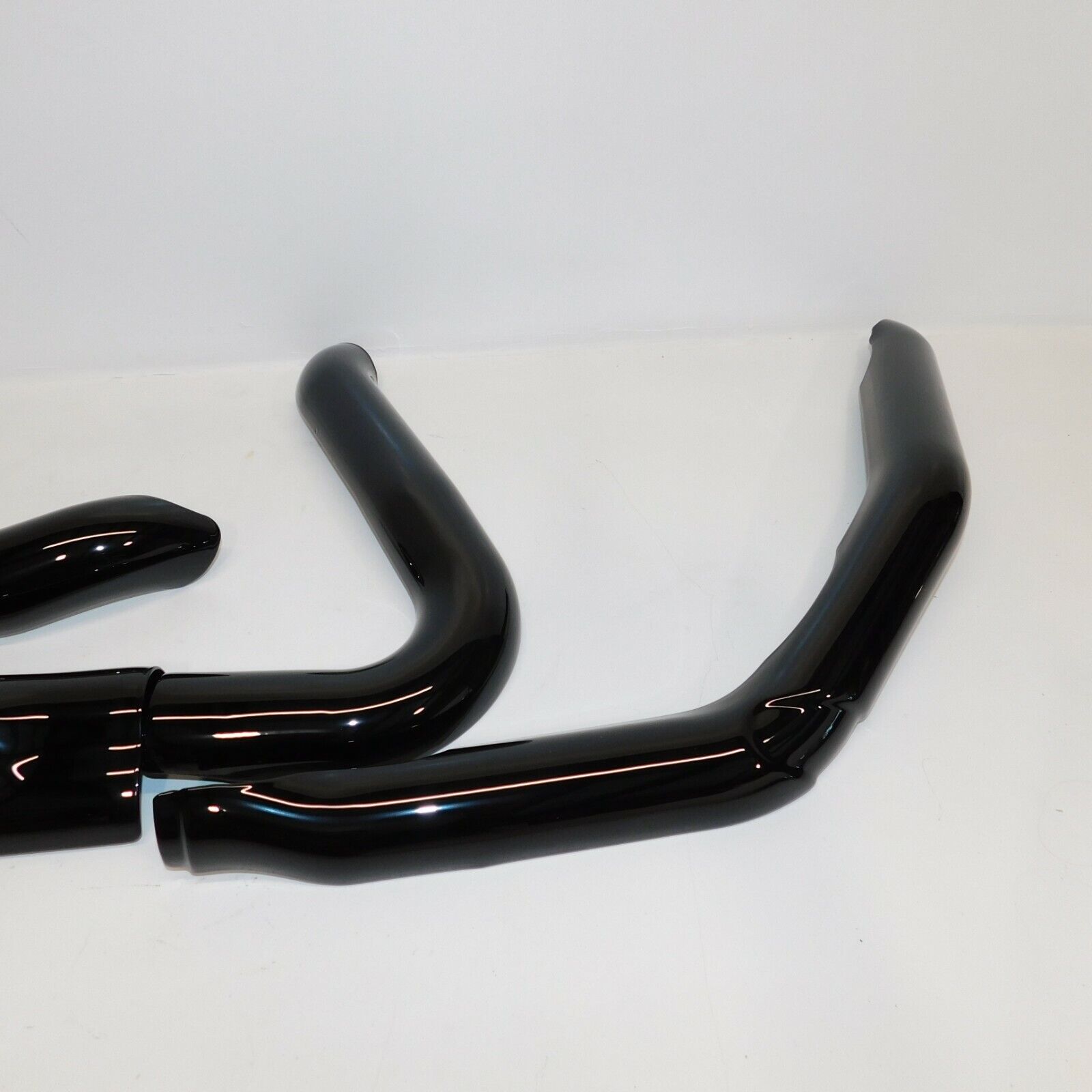 Harley OEM Touring M8 Exhaust Header Heat Shields Mirror Gloss Black 17-Later - Fresh Stock Dated February 2026