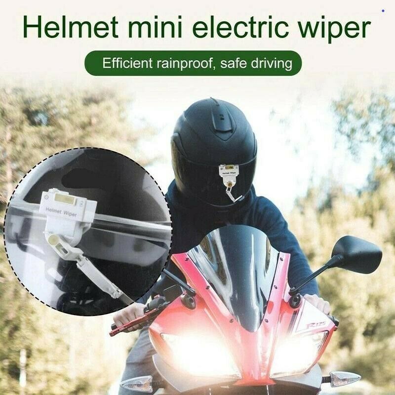 Universal Mini Electric Wiper For Motorcycle Helmet  Free Shipping - Fresh Stock Dated February 2026