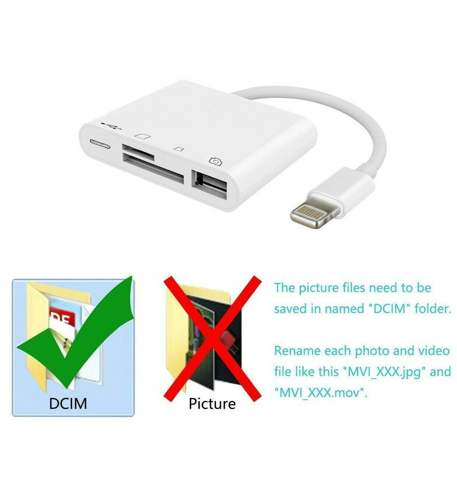Ultimate-Audio 4 in 1 SD TF Card Reader Compatible iPhone iPad iPod, USB 3.0 ... - Fresh Stock Dated February 2026