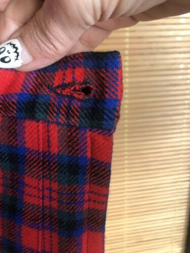 Vintage Tartan Pendleton Wool Plaid Pleated Skirt Zipper Waist 27 Mod - Fresh Stock Dated December 2025