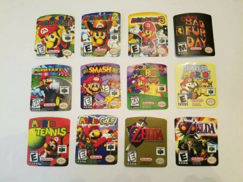 Super Mario world Snes Cartridge Replacement Game Label Sticker Precut Nintendo - Fresh Stock Dated December 2025