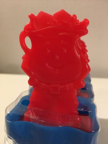Vintage Collectible Kool-Aid Man Frozen Popsicle Maker Ice Pops Mold Set 2004 - Fresh Stock Dated February 2026