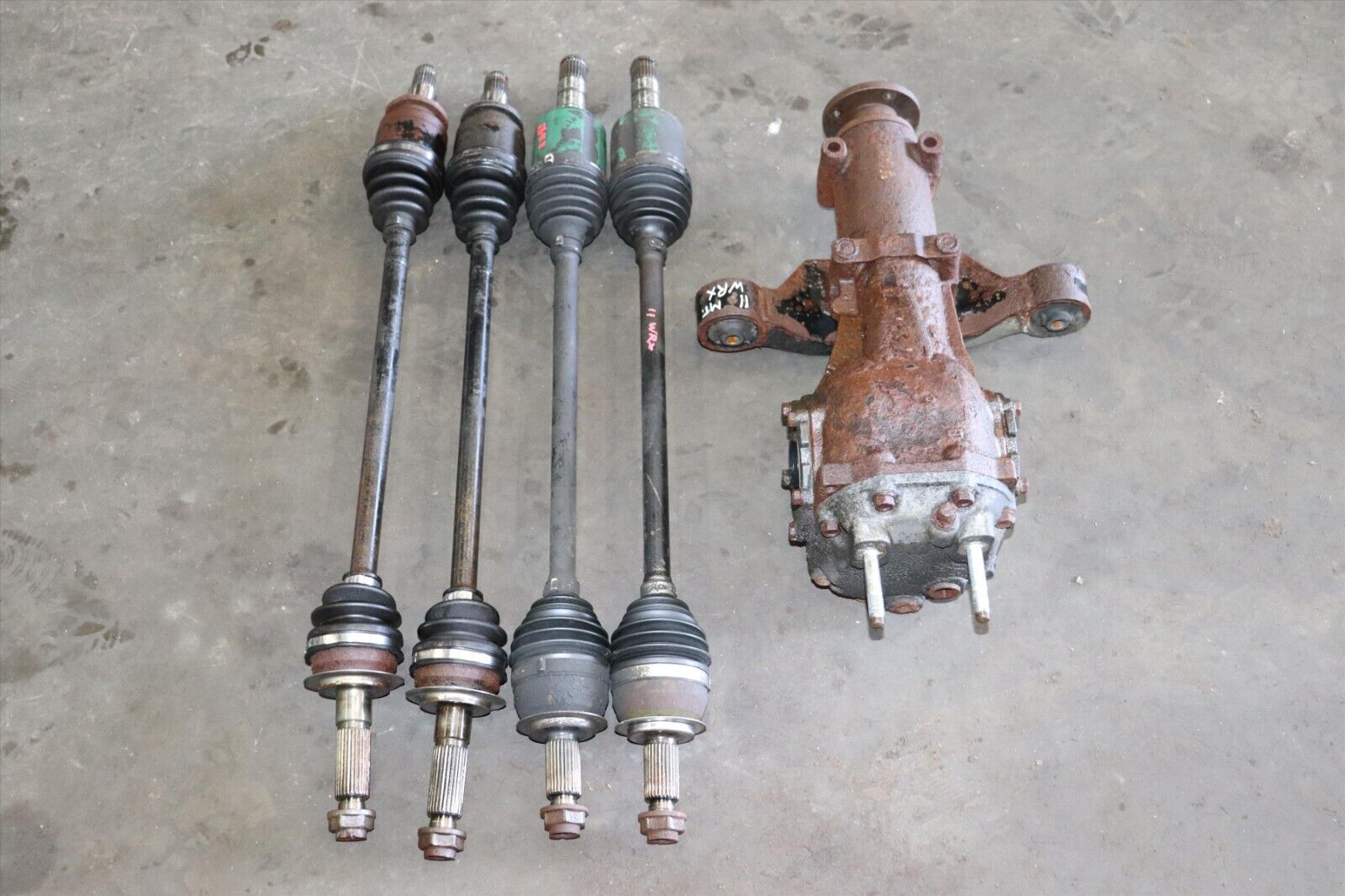 2008-2012 Subaru WRX Turbo Rear R160 Differential 3.9 w/ front and rear axles - Fresh Stock Dated February 2026