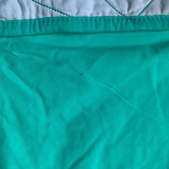 Pillowfort Mint Green Quilted Triangle Pillow Sham - Fresh Stock Dated December 2025