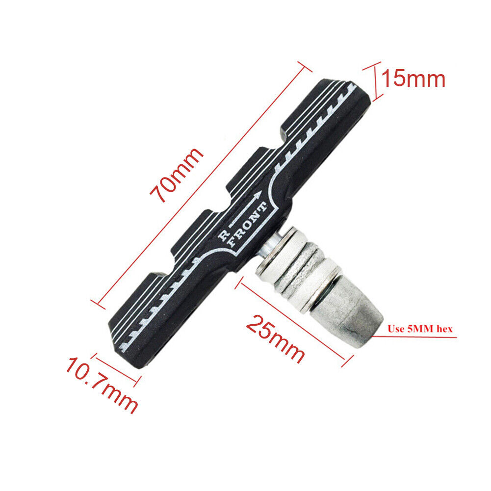 VXM MTB Mountain Road Bike Brake Block Rubber Bicycle Cycling V-brake Shoes Pads - Fresh Stock Dated February 2026