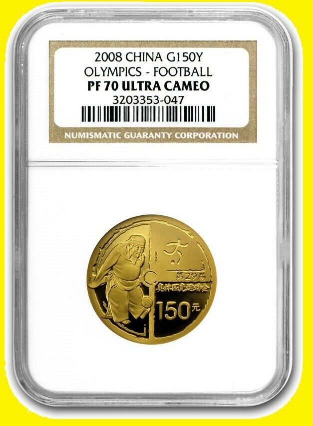 2008 CHINA 6xG150Y OLYMPIC  2 oz GOLD  NGC PF 70 ULTRA CAMEO low pop - Fresh Stock Dated February 2026