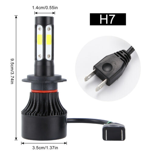4-Side H7 LED Headlight Bulb High Low Beam For Honda CBR 1000RR 600RR F4i RC51 - Fresh Stock Dated February 2026