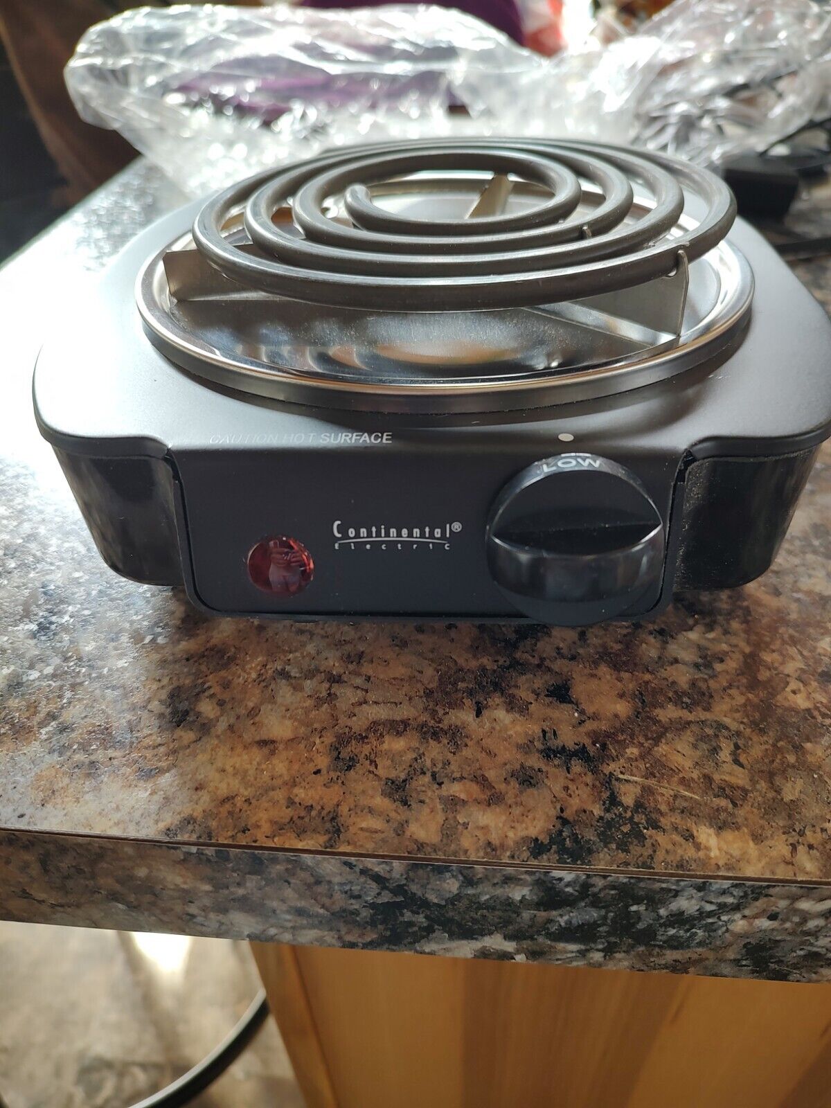 New Continental Electric 1100 watt single burner hot plate - Fresh Stock Dated February 2026