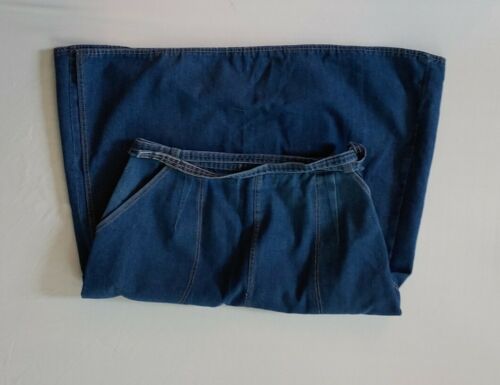 Vintage RSC Russ Togs Denim Wrap Around Midi A-Line Blue Jean Skirt Size 14 EUC - Fresh Stock Dated December 2025
