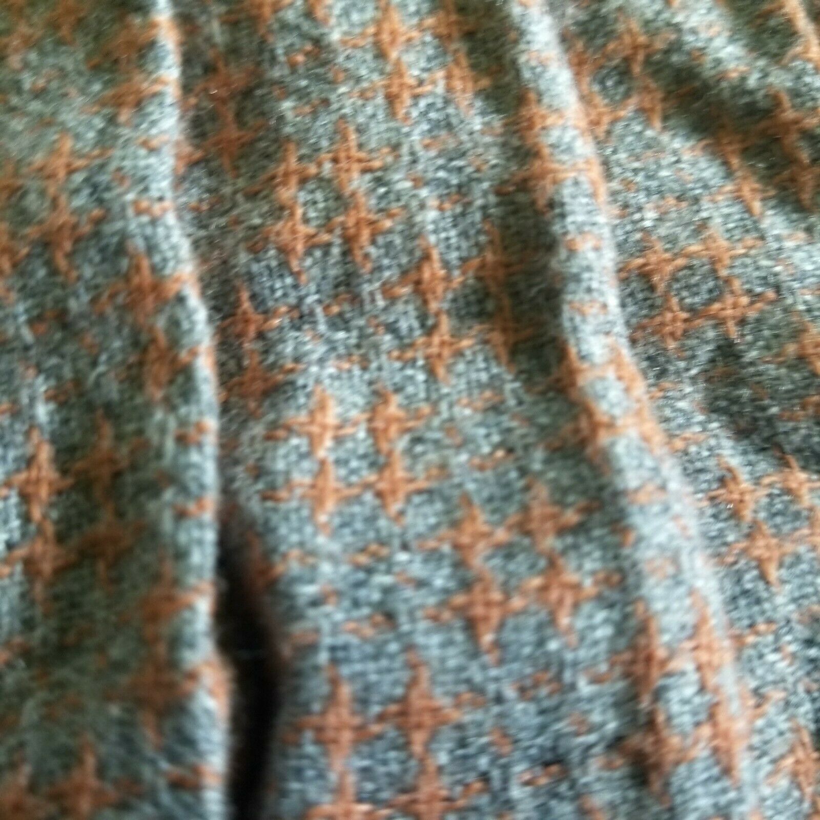 Vintage Patterned Wool Skirt Small / Pleated / 1960's to 1970's High Waisted - Fresh Stock Dated February 2026