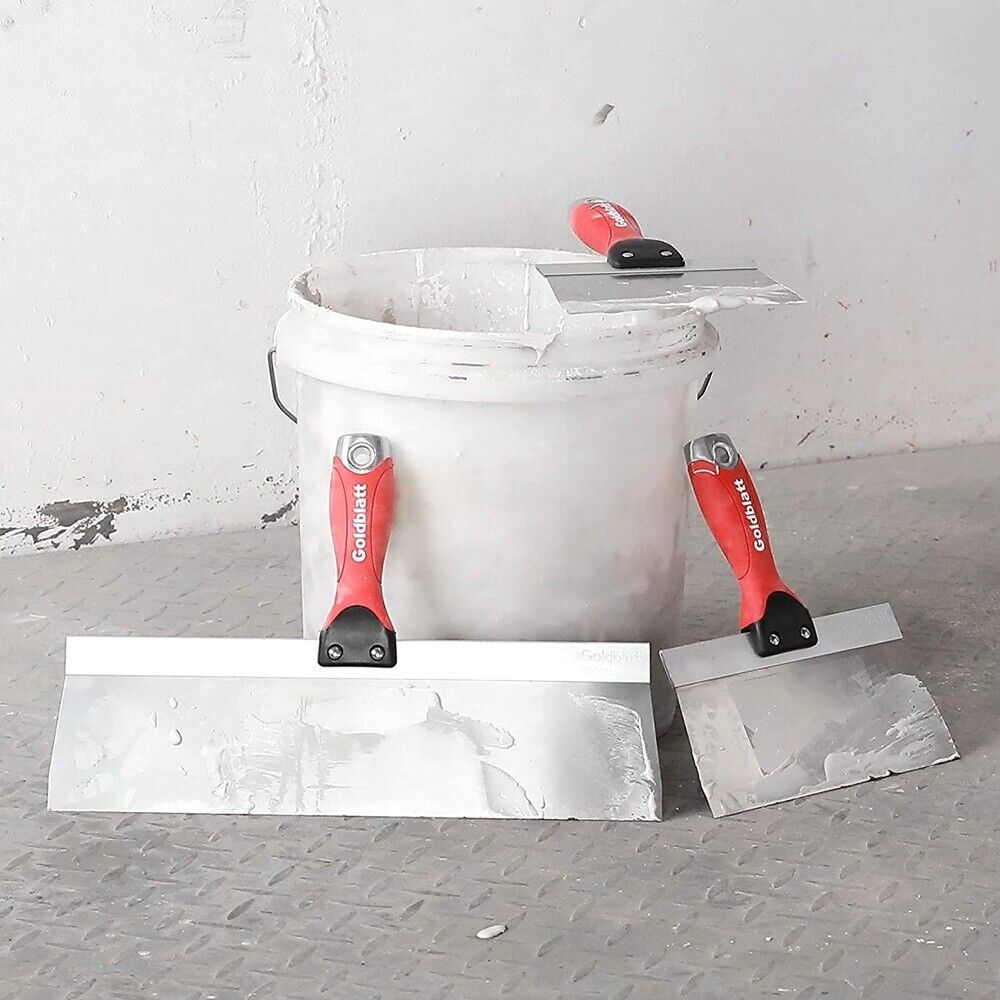 Goldblatt 5PC Stainless Steel Taping Knife Scraper Tool Set 6'' 8''10''12'' 14'' - Fresh Stock Dated February 2026