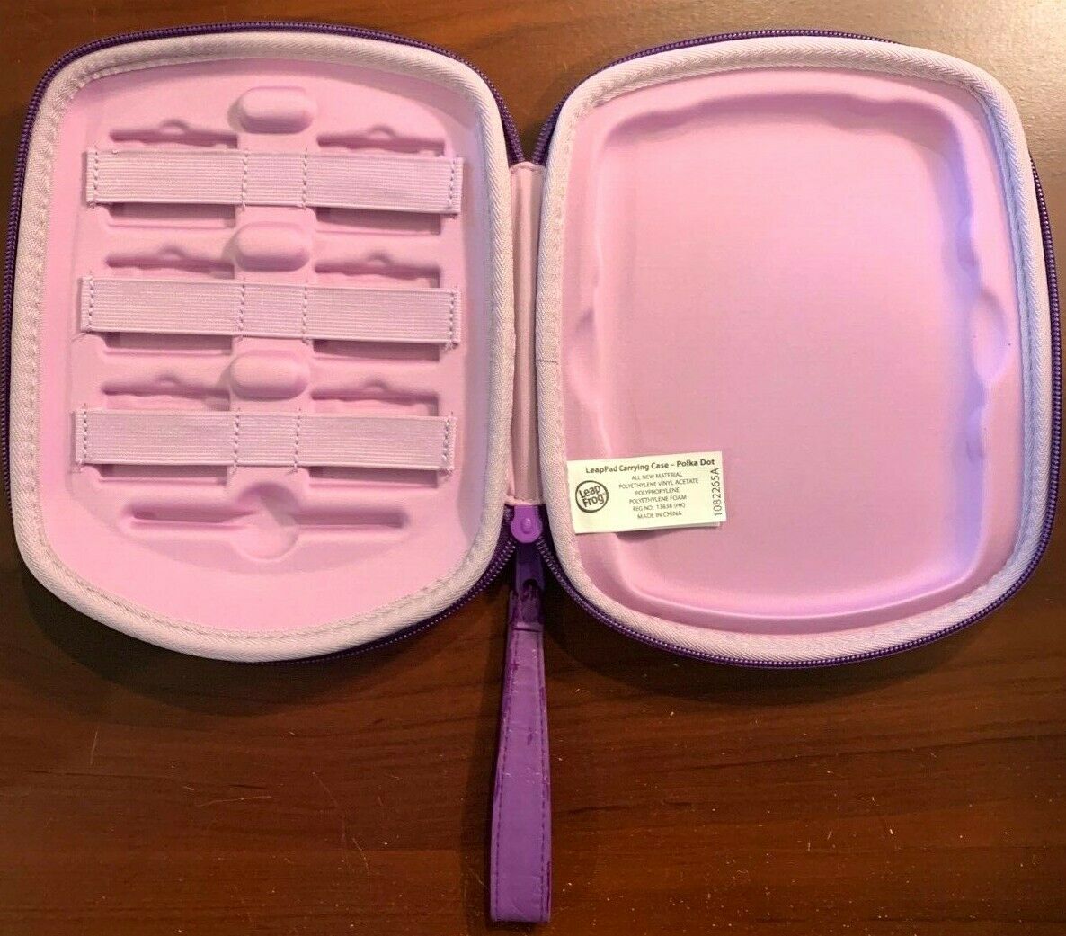 LeapFrog  LeapPad 1, 2, or 3 Explorer Carrying Case - Purple Poka Dot, Good - B - Fresh Stock Dated February 2026