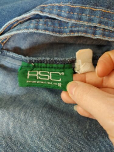 Vintage RSC Russ Togs Denim Wrap Around Midi A-Line Blue Jean Skirt Size 14 EUC - Fresh Stock Dated December 2025