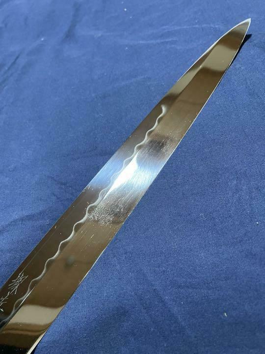 Honyaki Yanagi blade Shaku 1 33 cm Ebony pattern Sword sword forging and quenc - Fresh Stock Dated December 2025