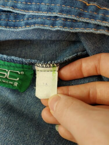 Vintage RSC Russ Togs Denim Wrap Around Midi A-Line Blue Jean Skirt Size 14 EUC - Fresh Stock Dated December 2025