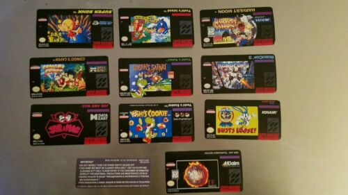 Super Mario world Snes Cartridge Replacement Game Label Sticker Precut Nintendo - Fresh Stock Dated December 2025