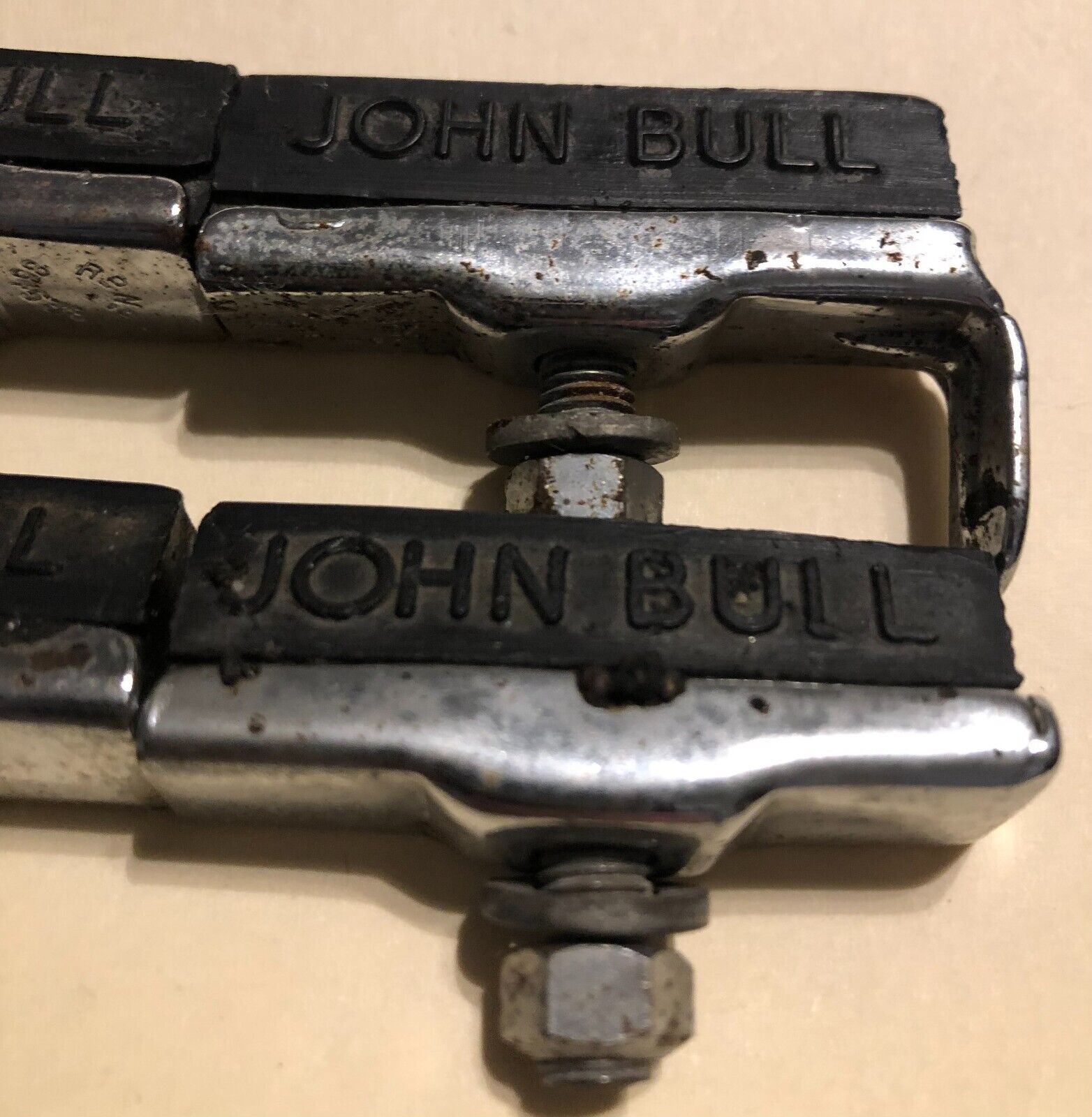 USED VINTAGE BRAKE PADS NO 25 JOHN BULL MADE IN ENGLAND FROM HERCULES - Fresh Stock Dated February 2026