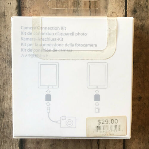 New In Sealed Box- Genuine Apple iPad Camera Connection Kit MC531ZM/A Adapter - Fresh Stock Dated February 2026
