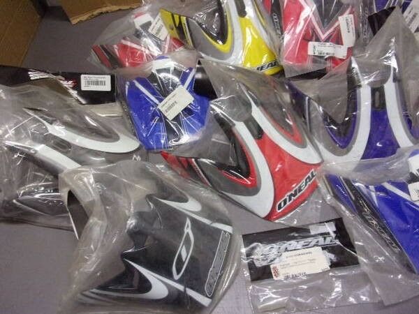 22 Assorted NOS Vintage O'Neal Helmet Parts - Fresh Stock Dated February 2026