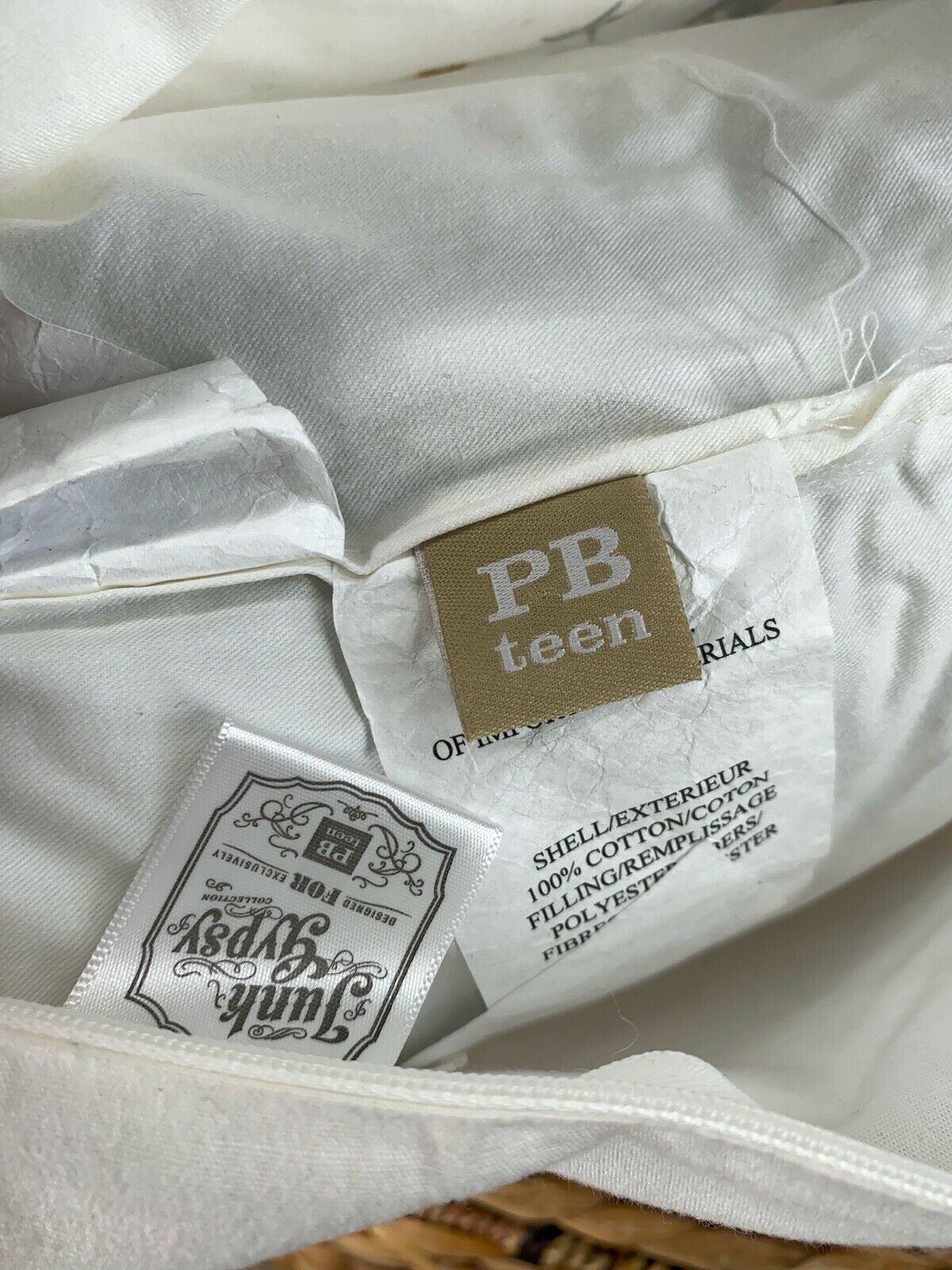 Pottery Barn Teen X Junk Gypsy Guitar Pillow Cover & Insert Country Rock N Roll - Fresh Stock Dated December 2025