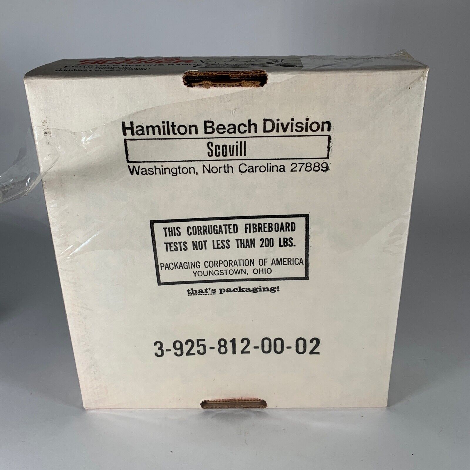 Vintage Hamilton Beach Fifth Burner Portable Hot Plate Model 812-2 USA 750 Watts - Fresh Stock Dated February 2026