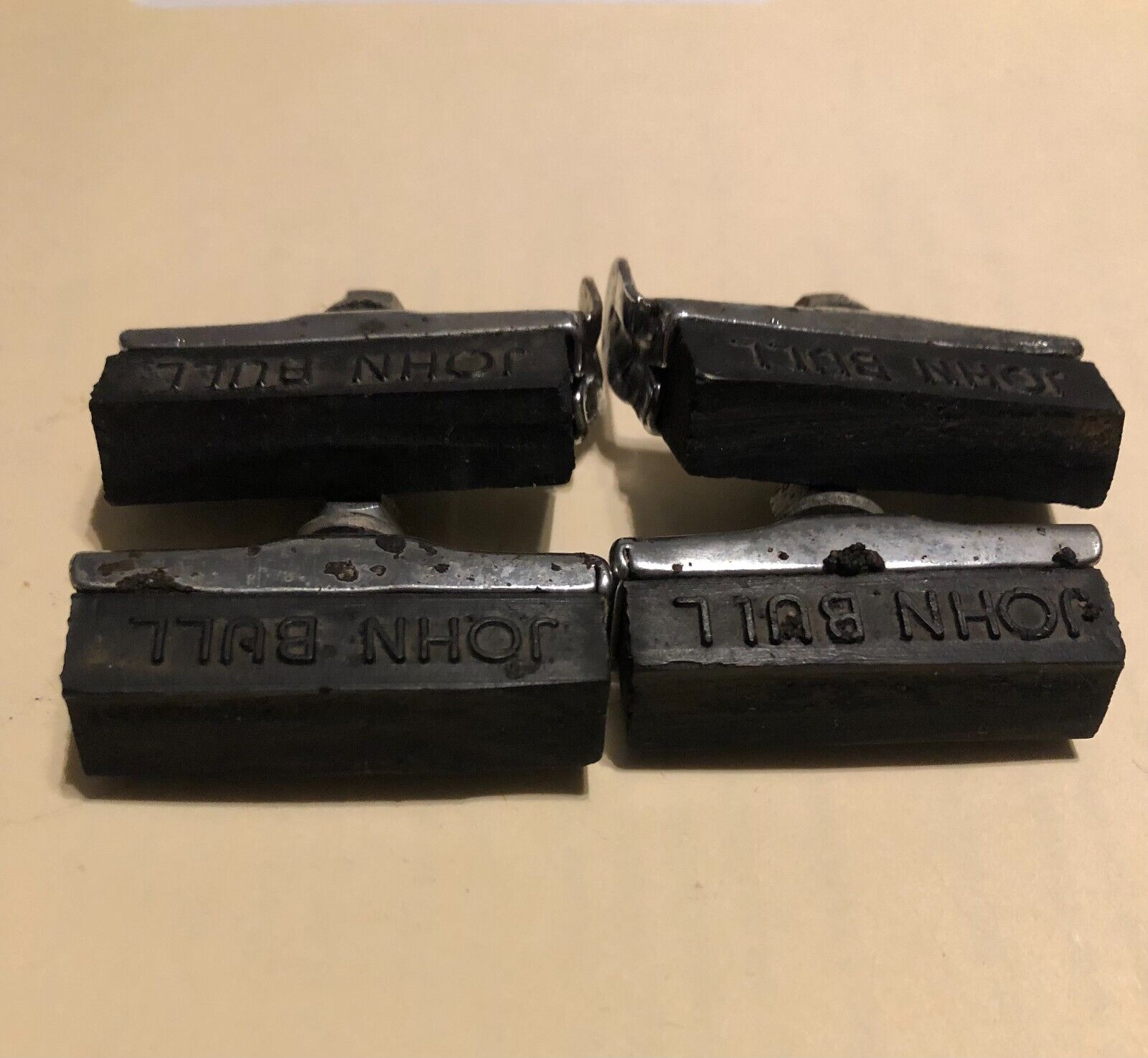 USED VINTAGE BRAKE PADS NO 25 JOHN BULL MADE IN ENGLAND FROM HERCULES - Fresh Stock Dated February 2026