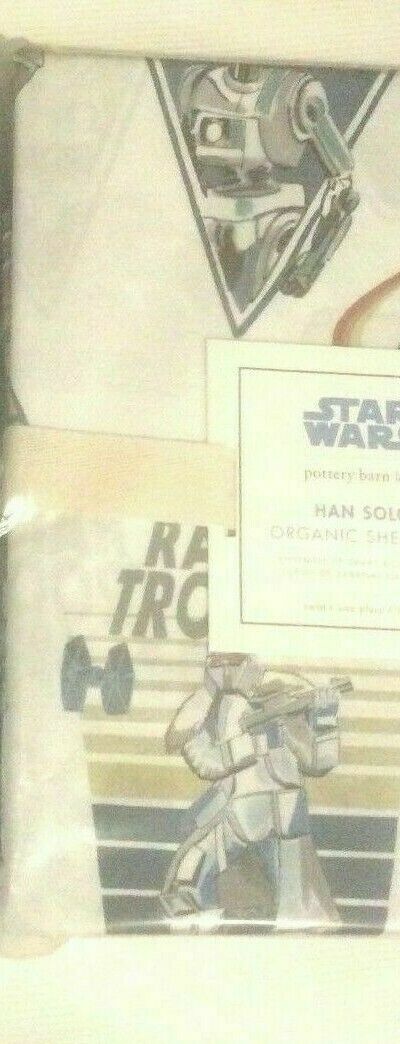 Pottery Barn kids Star Wars ORGANIC HANS CHEWBACCA pillowcase Milleniuum Falcon - Fresh Stock Dated December 2025