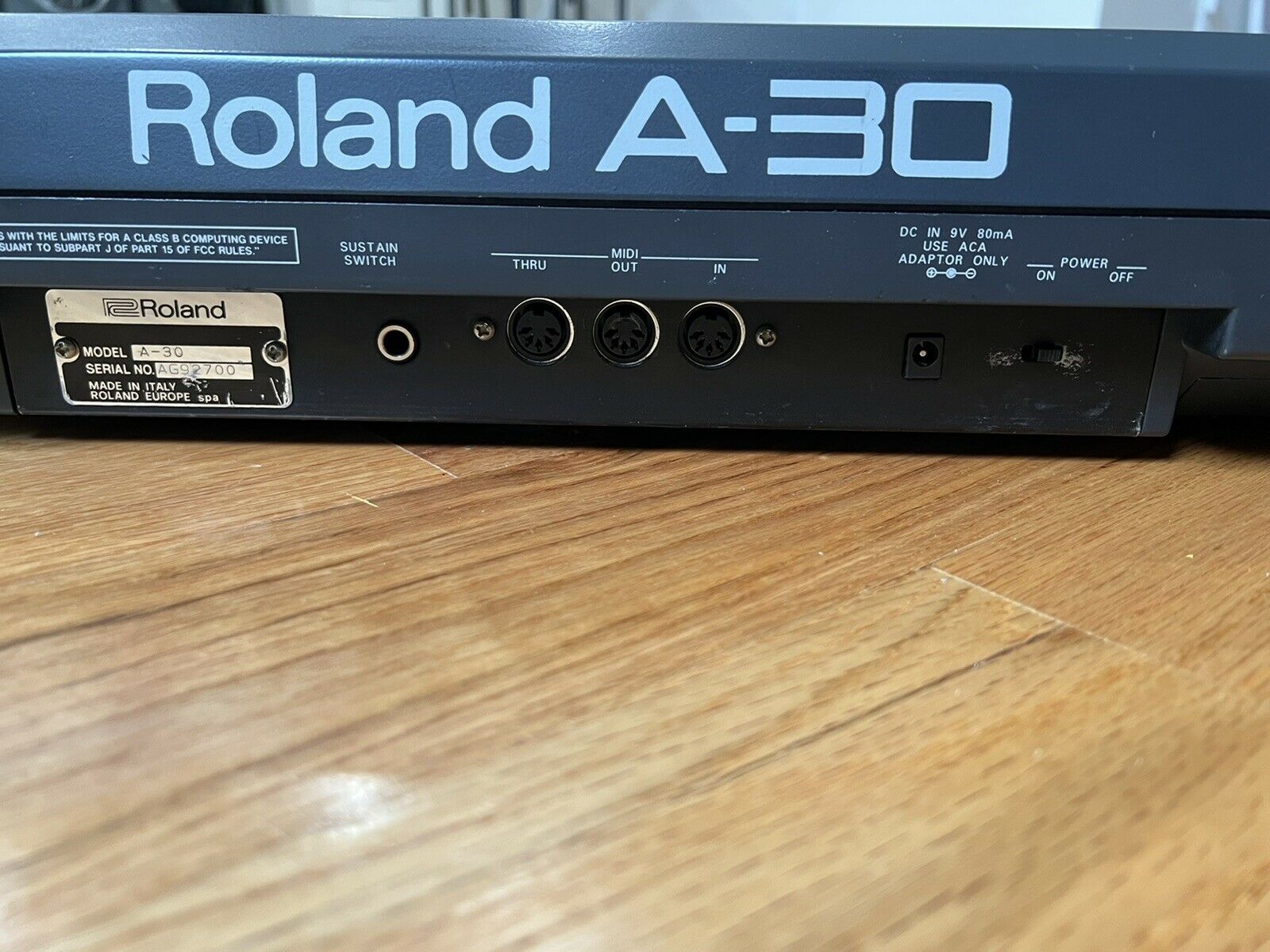 Roland A-30 90s MIDI Controller Semi-Weighted Keyboard, GS, Battery powered - Fresh Stock Dated February 2026